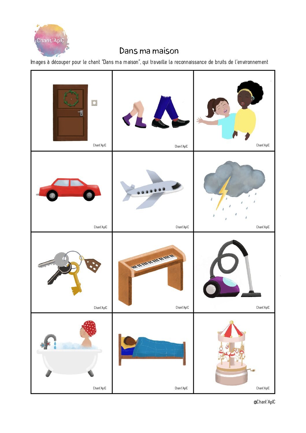 Fiche Dans ma maison Fiche Dans ma maison 3 pdf