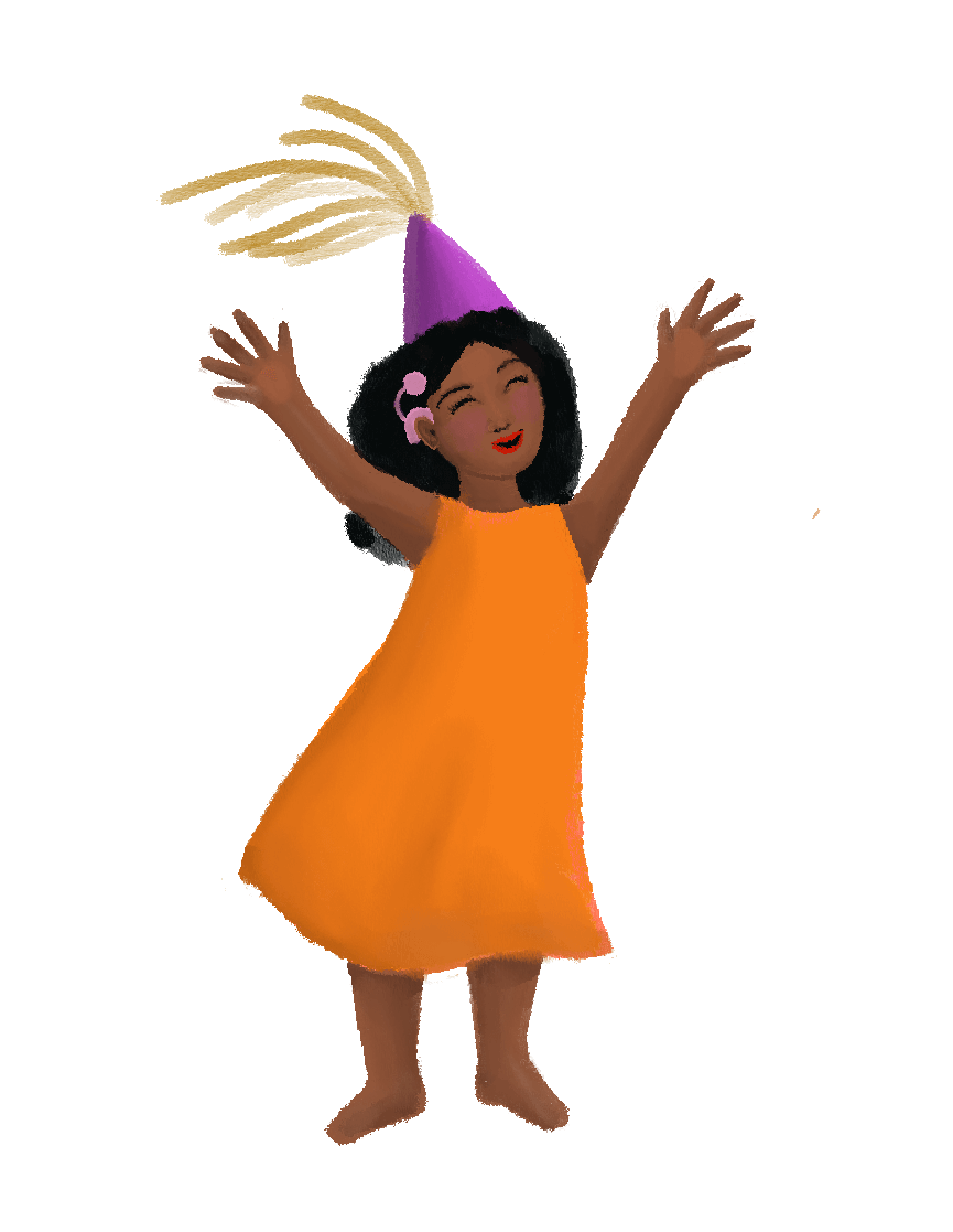 Fille noire qui danse