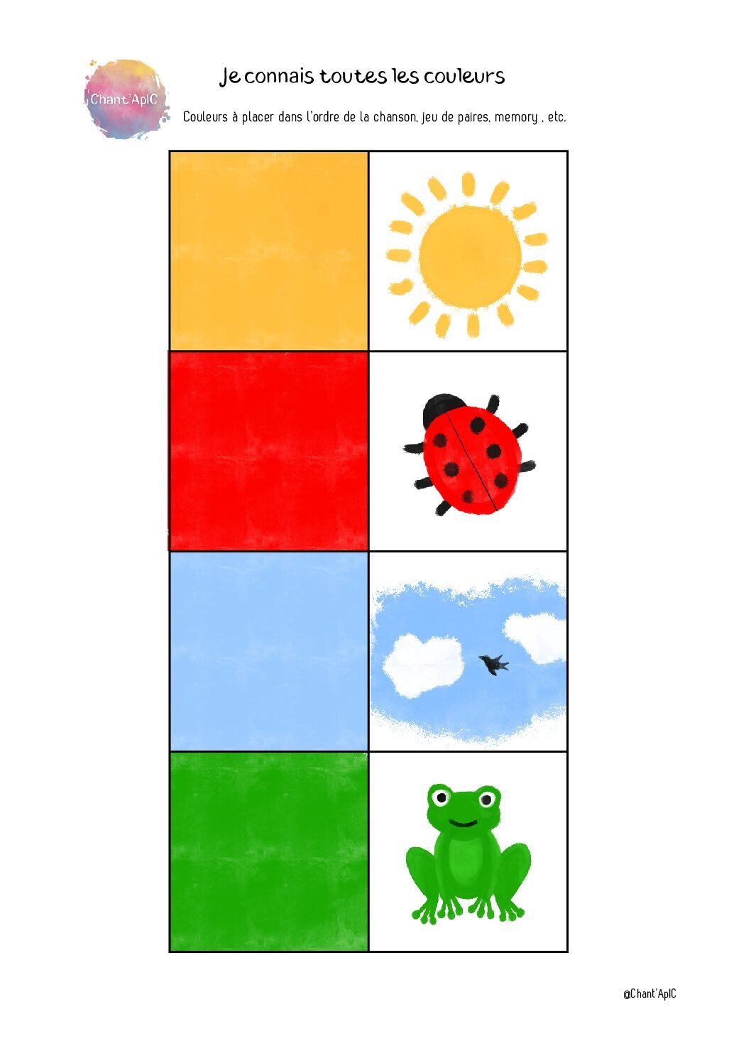 Je connais toutes les couleurs Je connais toutes les couleurs 1 1 pdf